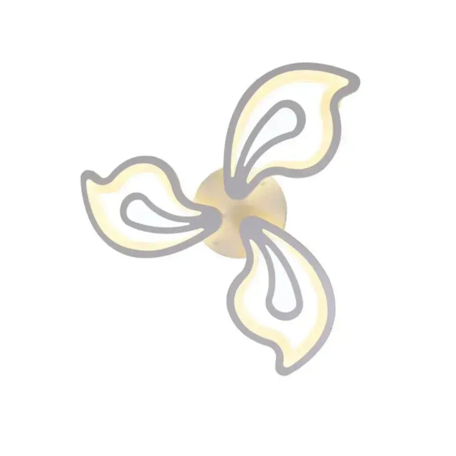 Żyrandol LED z pilotem GLORIOSA 68 W, 3 płatki, światło zimne/ciepłe/neutralne, ściemnialny, biały