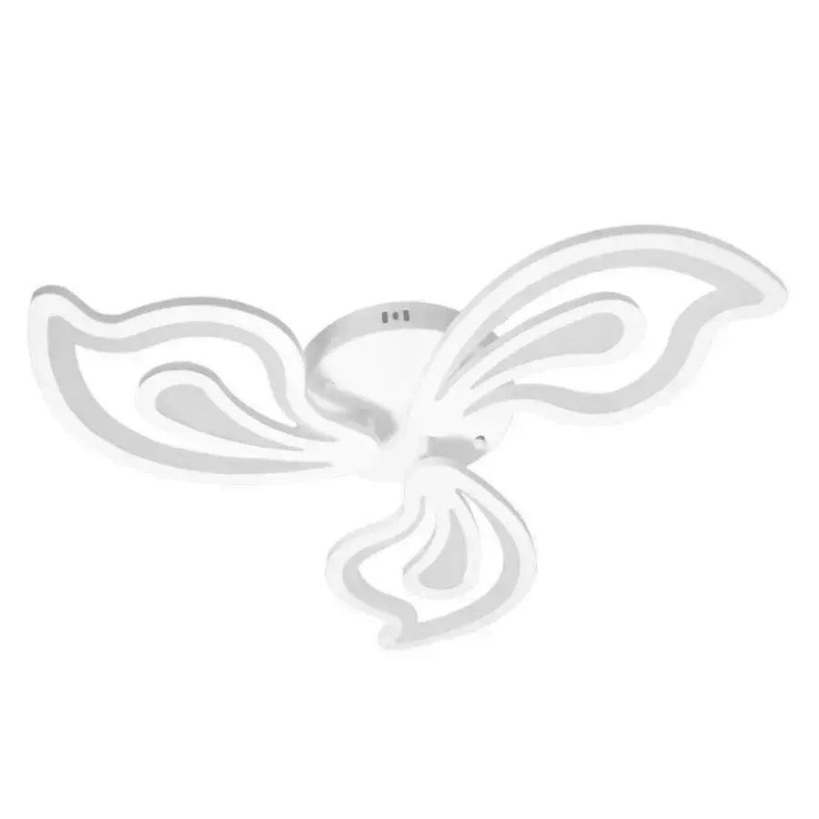 Żyrandol LED z pilotem GLORIOSA 68 W, 3 płatki, światło zimne/ciepłe/neutralne, ściemnialny, biały