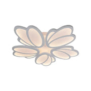 Żyrandol LED TULIPAN 73W z pilotem, 5 płatków, światło zimne/ciepłe/neutralne, ściemnialny, biały