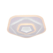 Żyrandol LED z pilotem PENTAGON 59W, światło zimne/ciepłe/neutralne, biały