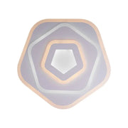 Żyrandol LED z pilotem PENTAGON 59W, światło zimne/ciepłe/neutralne, biały