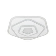 Żyrandol LED z pilotem PENTAGON 59W, światło zimne/ciepłe/neutralne, biały