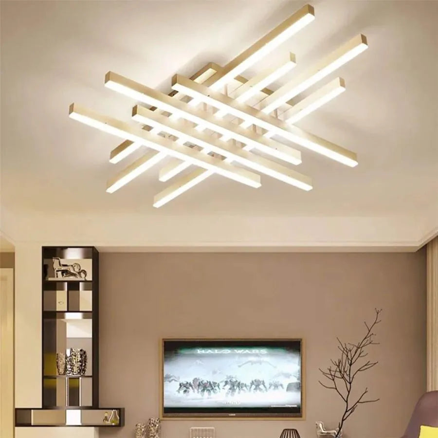 Żyrandol LED z pilotem Samara 160W ściemnialny biały