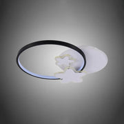 Żyrandol LED SANDRINA 106W z pilotem, gwiazda, światło zimne/ciepłe/neutralne, ściemnialny, czarno-biały