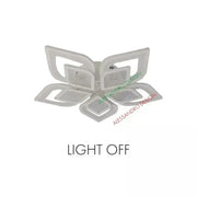 Żyrandol LED z pilotem DALIA 170 W, 5 płatków, światło zimne/ciepłe/neutralne, ściemnialny, biały