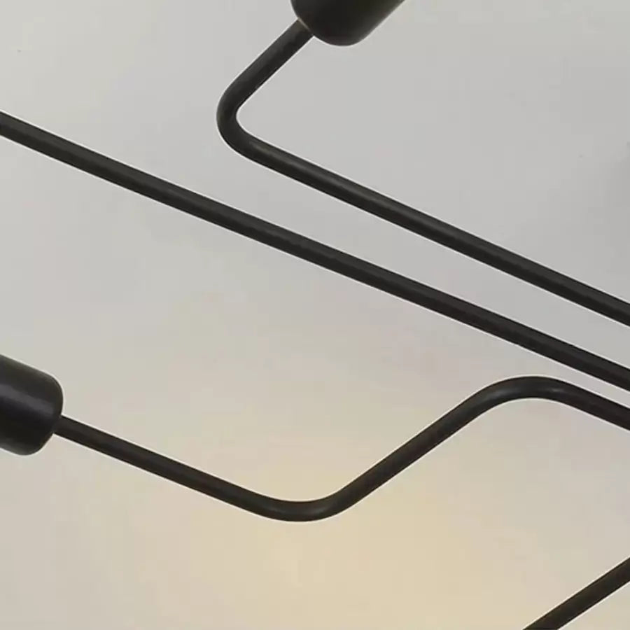 MODERNIST Hexa 6 Żyrandol, 6x E27, Czarny, Nowoczesny Design