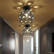 Żyrandol Vera, 1*E27, czarny, metal i kryształ