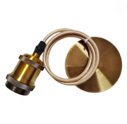 Antyczny żyrandol, 1*E27, metal, brąz