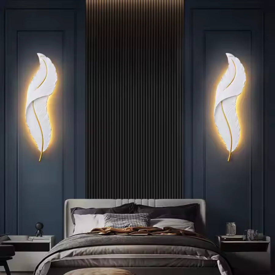 Kinkiet LED Pena 65 cm, zimne/ciepłe/neutralne światło, złoto-biały