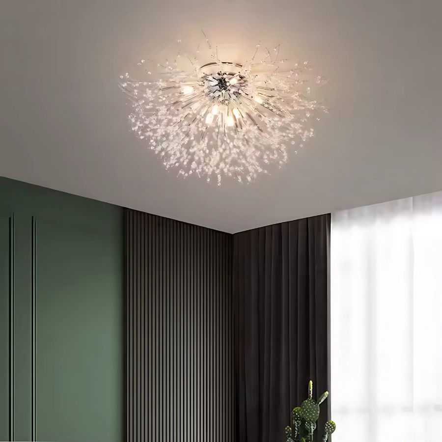Żyrandol kryształowy RONDO Vivace, 8x G9, średnica 60 cm, lśniący srebrny