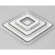 Żyrandol LED z kryształem ARABELA 35W, światło zimne/ciepłe/neutralne, biały