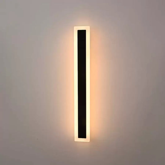 Kinkiet zewnętrzny LED Mack, długość 60 cm, 8 W, IP65, metalowy, liniowy, czarny