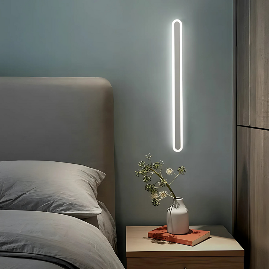 Zewnętrzna lampa ścienna LED SUHA, długość 60 cm, 8 W, IP65, metalowa, liniowa, biała