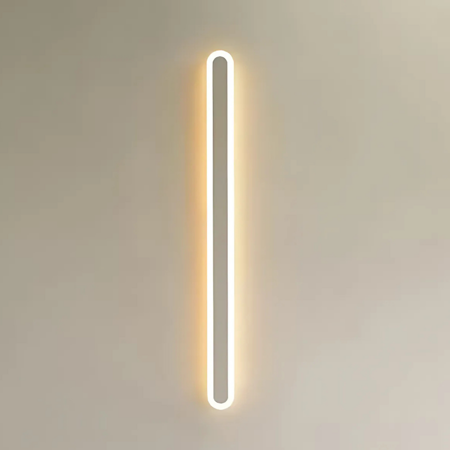 Zewnętrzna lampa ścienna LED SUHA, długość 60 cm, 8 W, IP65, metalowa, liniowa, biała