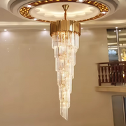 Żyrandol kryształowy BLOIS Ascendere E14, średnica 60 cm, złoty, regulowana wysokość
