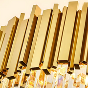 Żyrandol kryształowy BLOIS Ascendere E14, średnica 60 cm, złoty, regulowana wysokość