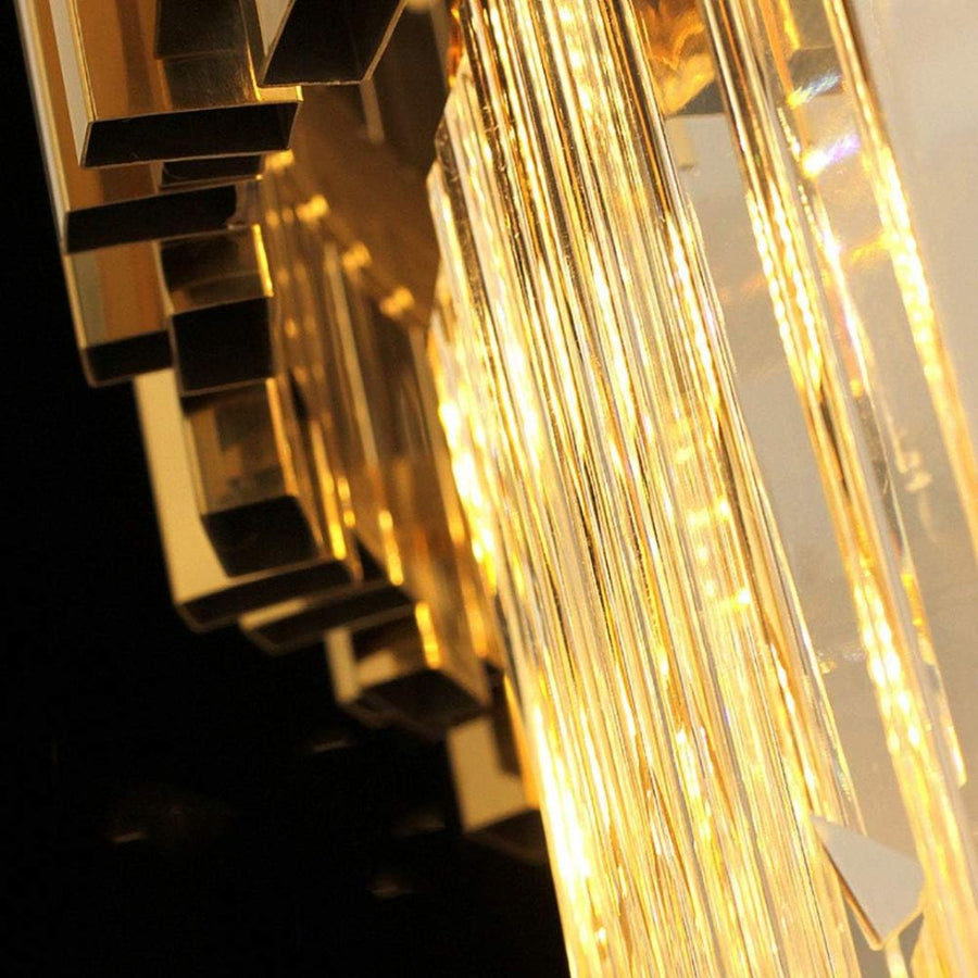 Żyrandol kryształowy BALMORAL Magno, 9x E14, średnica 60 cm, złoty, regulowana wysokość