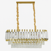 Żyrandol kryształowy VERSAILLES Regalis, średnica 80 cm, 10xE14, biały, regulowana wysokość
