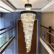 Żyrandol kryształowy VERSAILLES Ascendere 27xE14, średnica 60 cm, błyszczące złoto i czerń, regulowana wysokość