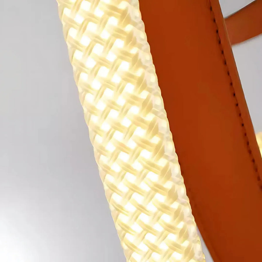 Nowoczesny żyrandol, LED, ARIA Largo, 36W, światło neutralne, brązowy