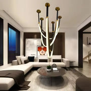 Nowoczesny żyrandol LED, ARIA Largo, 31W, ciepłe światło, czarny