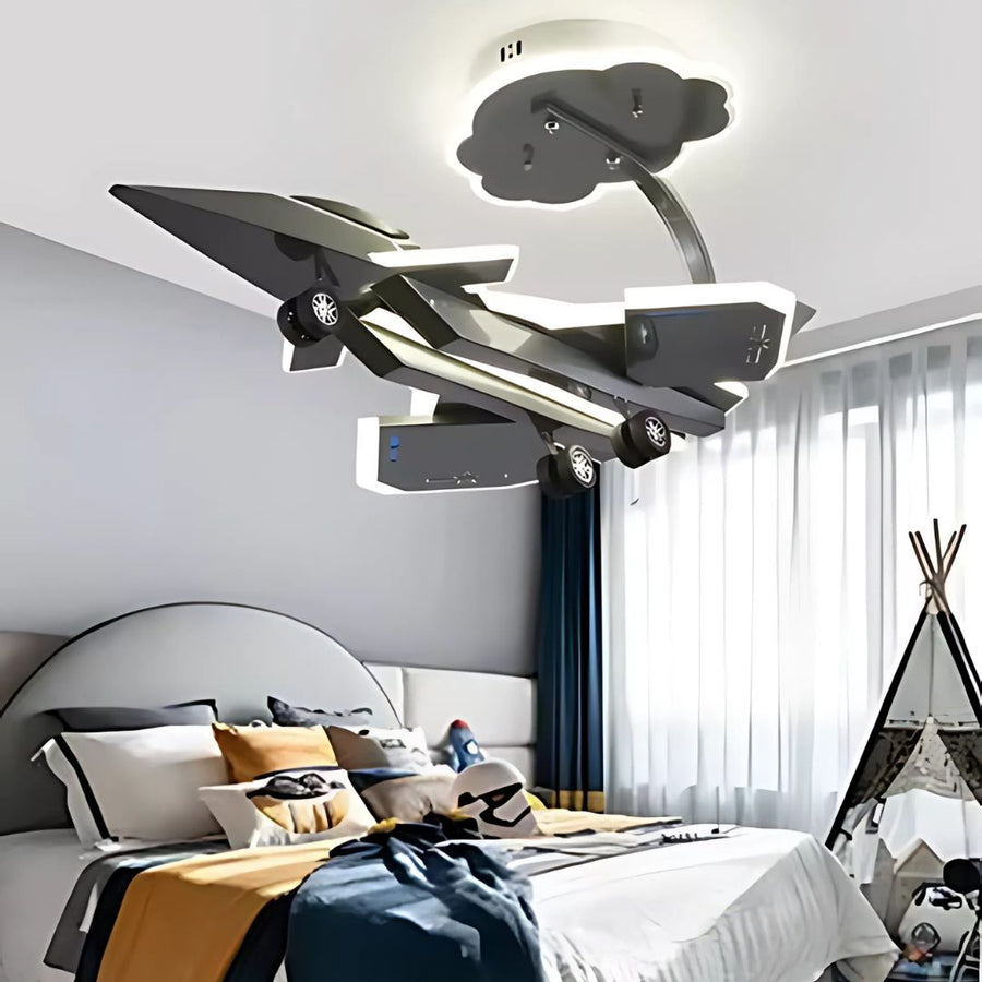 Żyrandol LED FIGHTER, 100 W, światło zimne/ciepłe/neutralne, srebrny