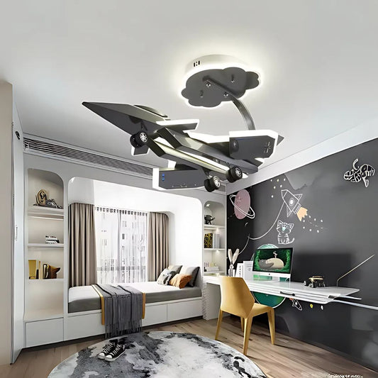 Żyrandol LED FIGHTER, 100 W, światło zimne/ciepłe/neutralne, srebrny