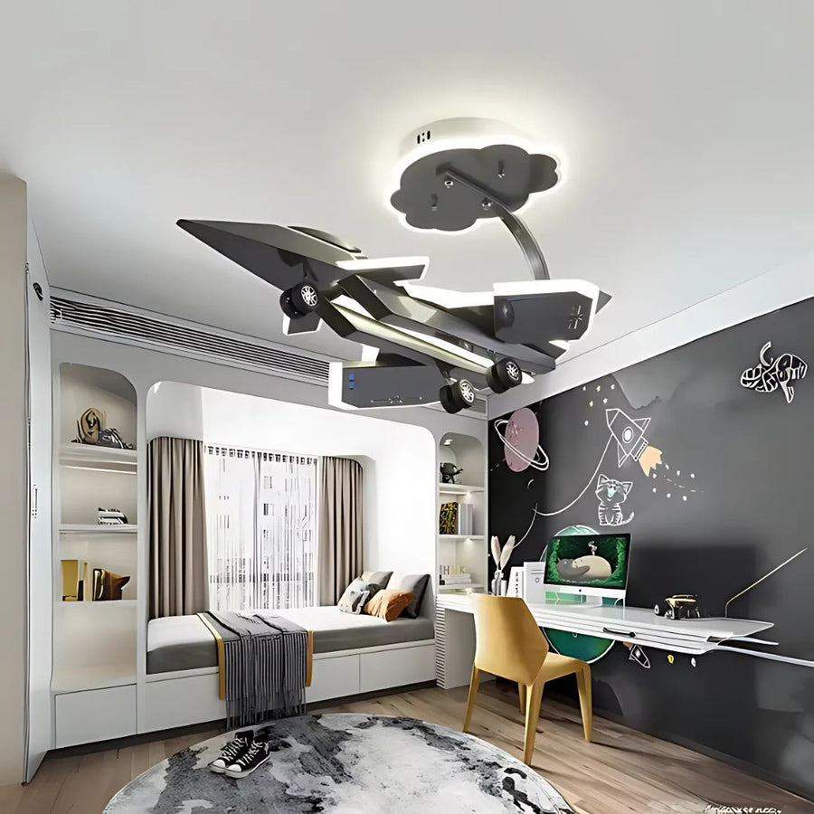 Żyrandol LED FIGHTER, 100 W, światło zimne/ciepłe/neutralne, srebrny