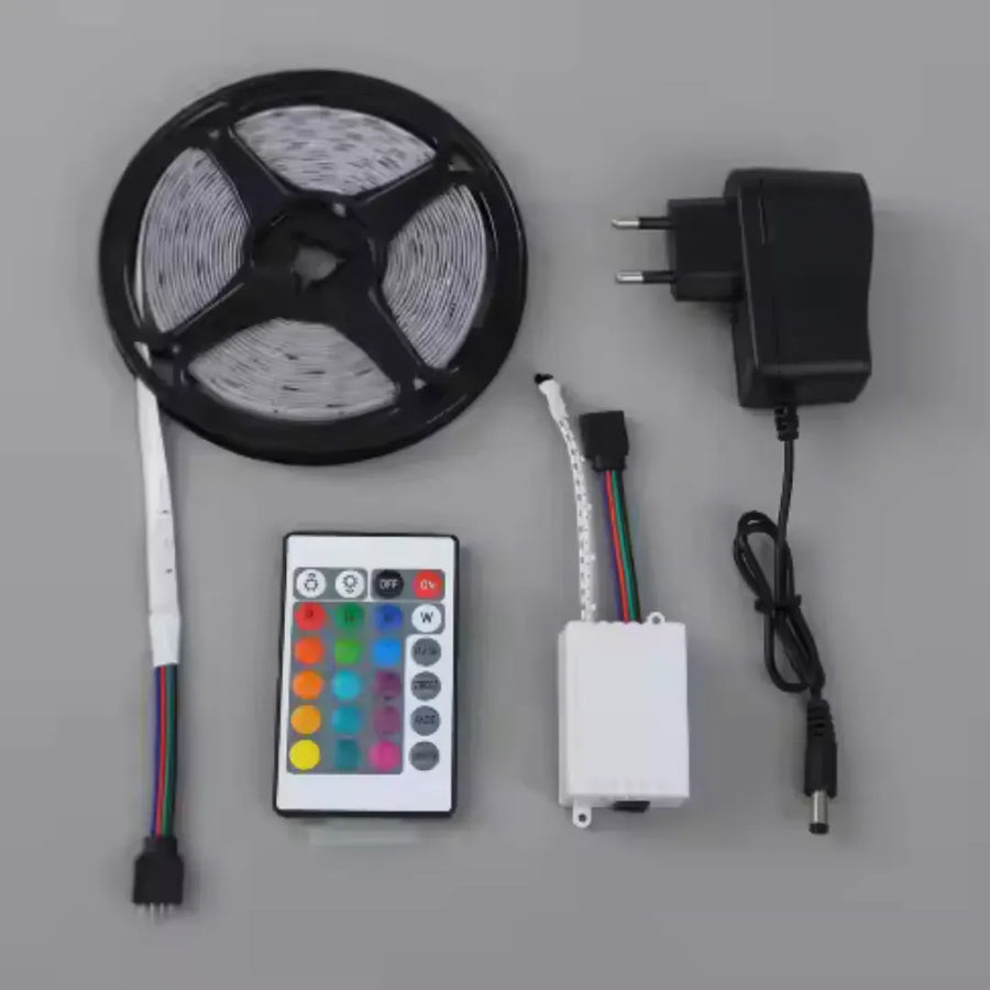 Zestaw taśm LED 2835 z pilotem, RGB, 10W/m, 5m, IP44
