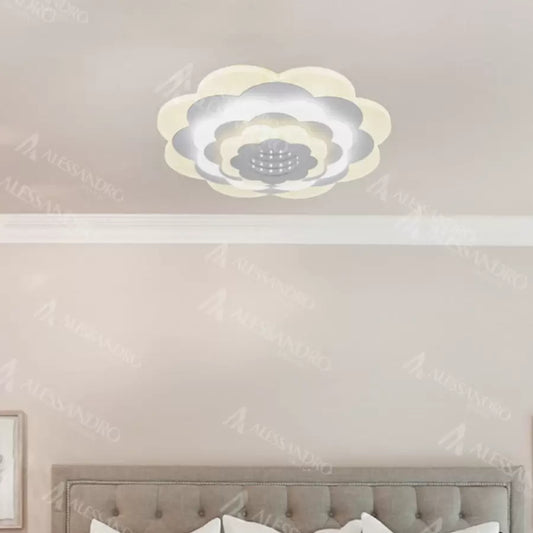 Żyrandol LED NEXA 3D, 36 W, średnica 24 cm, światło zimne/ciepłe/neutralne, kolor biały