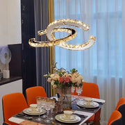 Żyrandol LED PRISM Antea, pilot zdalnego sterowania, 40 W, kryształ i metal, ściemnialny, regulowana wysokość, zimne/ciepłe/neutralne światło