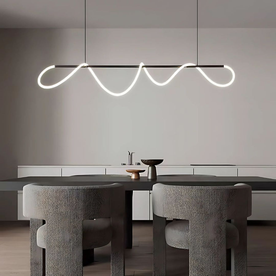 Żyrandol LED z pilotem Divino, 24 W, ściemnialny, 4000 K, czarny