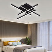 Żyrandol LED z pilotem Aroldo, 43 W, ściemnialny, czarny