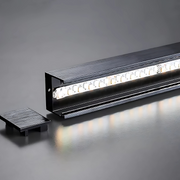 Żyrandol LED z pilotem Aroldo, 63 W, 6 elementów, liniowy, światło zimne/ciepłe/neutralne, ściemnialny, czarny