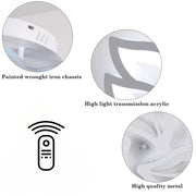 Żyrandol LED LILY 44W z pilotem, 3 elementy, światło zimne/ciepłe/neutralne, ściemnialny, biały