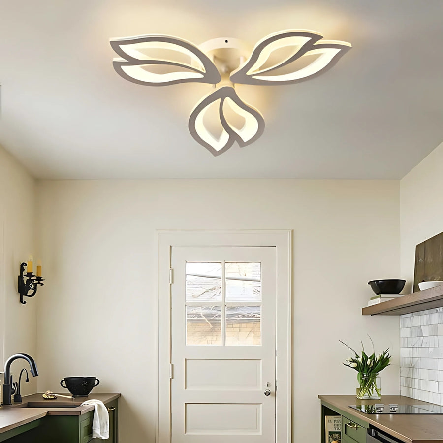 Żyrandol LED LILY 44W z pilotem, 3 elementy, światło zimne/ciepłe/neutralne, ściemnialny, biały