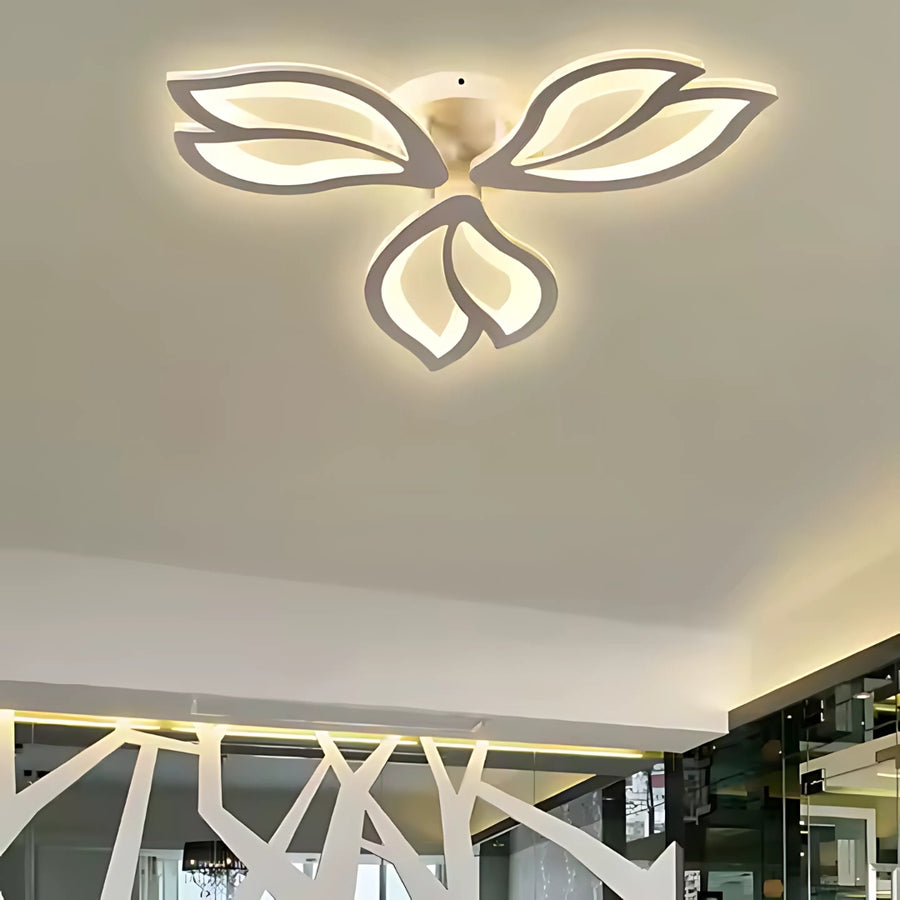 Żyrandol LED LILY 44W z pilotem, 3 elementy, światło zimne/ciepłe/neutralne, ściemnialny, biały