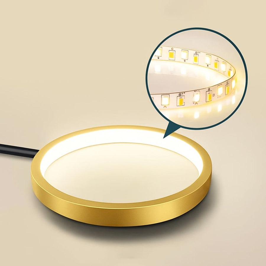 Żyrandol LED MARIA z pilotem, 8 elementów, 63 W, światło ciepłe/zimne/neutralne, ściemnialny, złoty