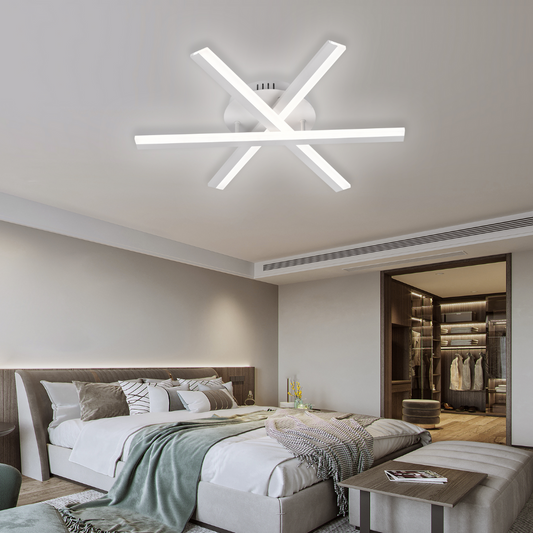 Żyrandol LED z pilotem ZOE, 40 W, światło zimne/ciepłe/neutralne, ściemnialny, biały