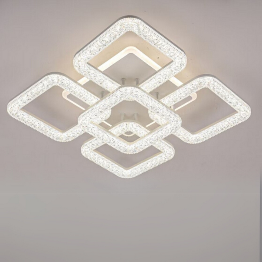 Żyrandol LED Astrid z pilotem, 114 W, ściemnialny, biały