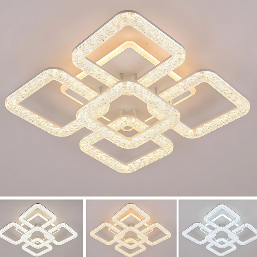 Żyrandol LED Astrid z pilotem, 114 W, ściemnialny, biały