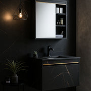 Zestaw mebli łazienkowych 60x50cm 2 sztuki czarny