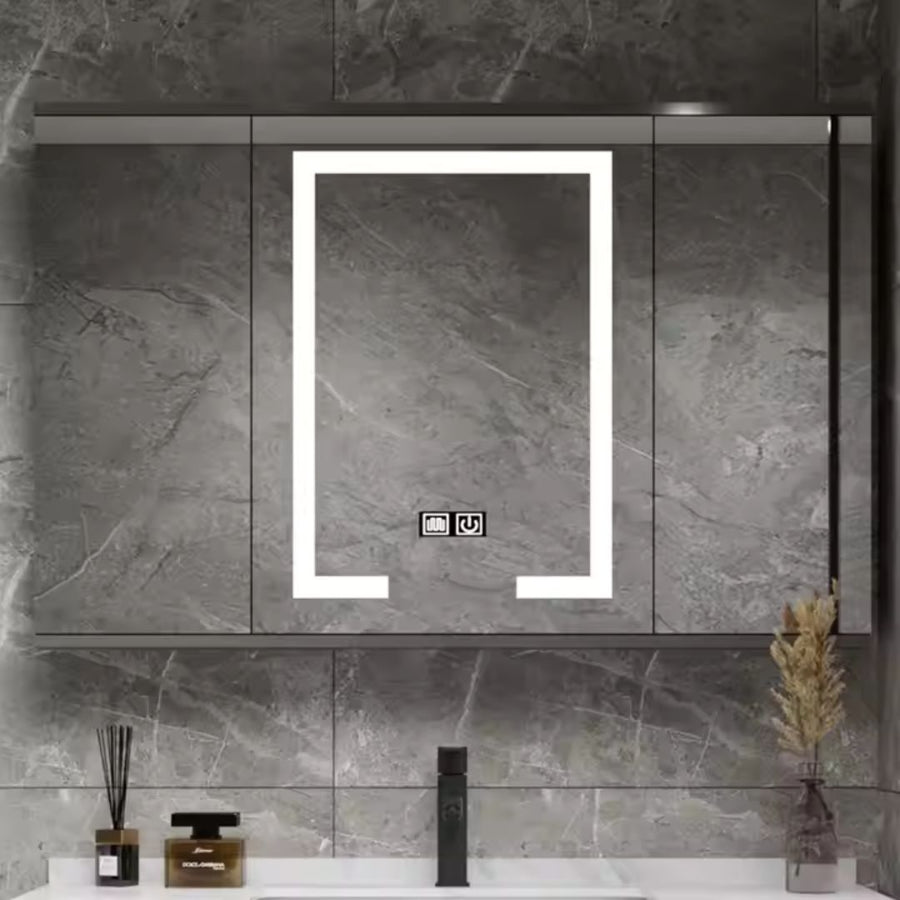 Zestaw mebli łazienkowych SANTORINI, 80x50 cm, 2 sztuki, kolor szary i biały