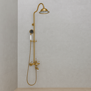 Kolumna prysznicowa, mosiądz sanitarny, złoto, WZY/310/B