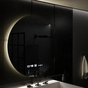 Okrągłe lusterko LED, 70 cm, Serenite Motionglow Marcello, system rozmrażania, zegar i termometr,