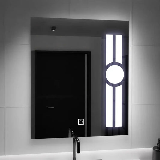 Prostokątne lustro LED, 60x80cm, getame touch