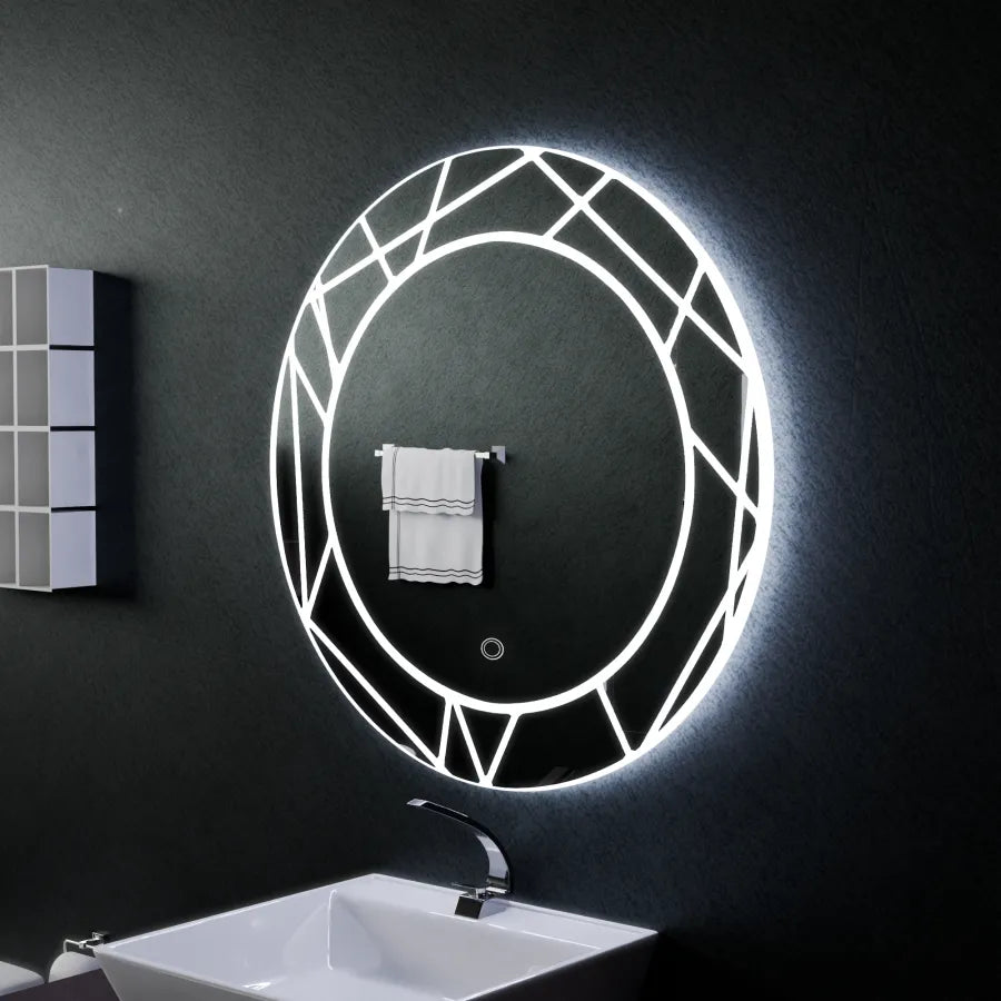 Lustro dotykowe LED Astrix 70x70 cm