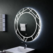 Lustro dotykowe LED Astrix 70x70 cm