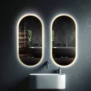 Owalne LED lusterka, 60x80cm, wracam czujnik Marcello, system wyłączający, zegar i termometr, Davable