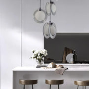 Luna Pendant, 3*E27, Czarny, Metal, 8932/3